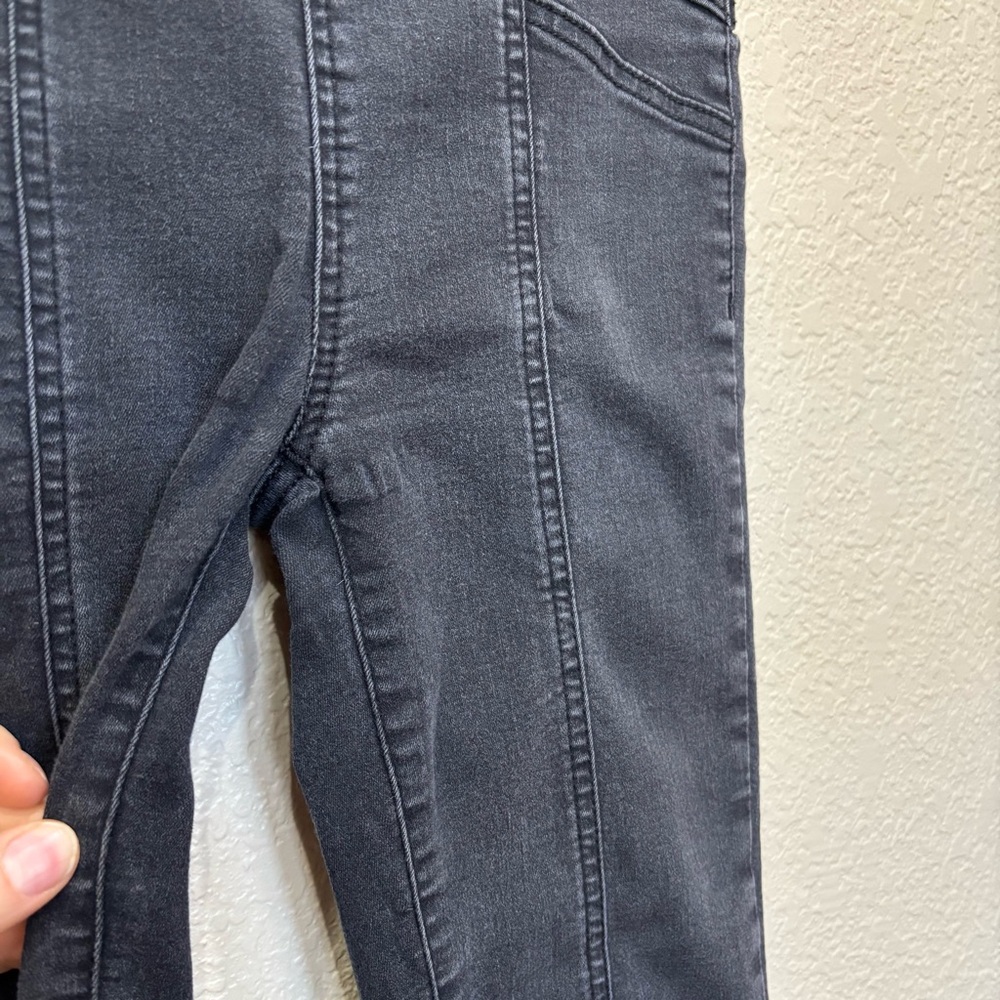 Free People | We the Free Feel Alright Pull On Skinny Jeans in Rinse Black Sz 25 - Picture 6 of 11